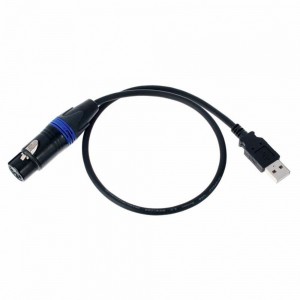 CABLE DMX-USB 50CM USB-DMX512...